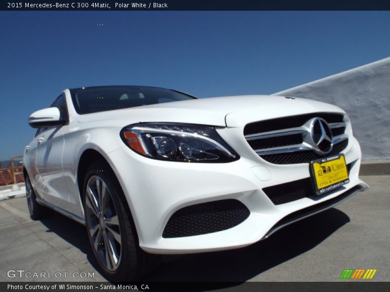 Polar White / Black 2015 Mercedes-Benz C 300 4Matic