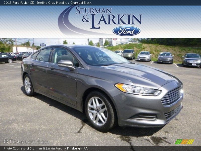 Sterling Gray Metallic / Charcoal Black 2013 Ford Fusion SE