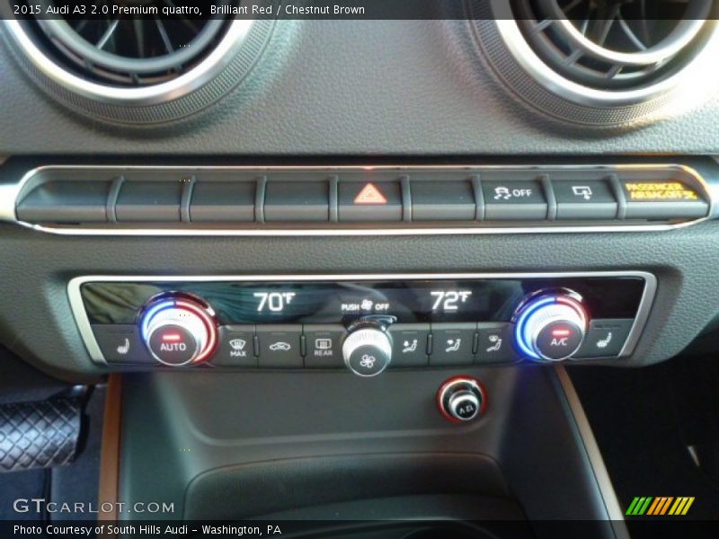 Brilliant Red / Chestnut Brown 2015 Audi A3 2.0 Premium quattro