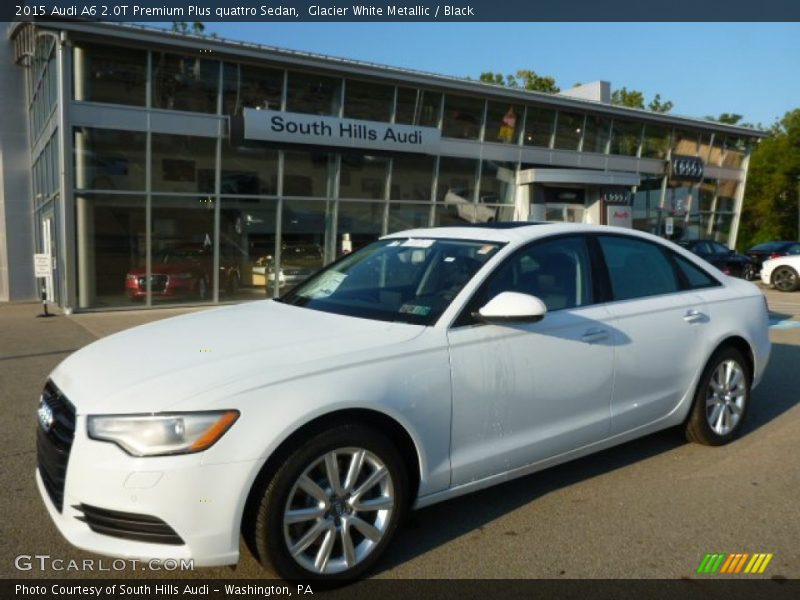 Glacier White Metallic / Black 2015 Audi A6 2.0T Premium Plus quattro Sedan