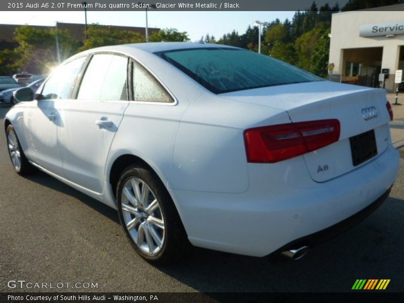 Glacier White Metallic / Black 2015 Audi A6 2.0T Premium Plus quattro Sedan
