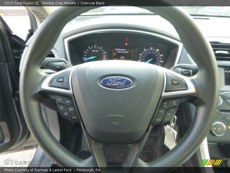 Sterling Gray Metallic / Charcoal Black 2013 Ford Fusion SE