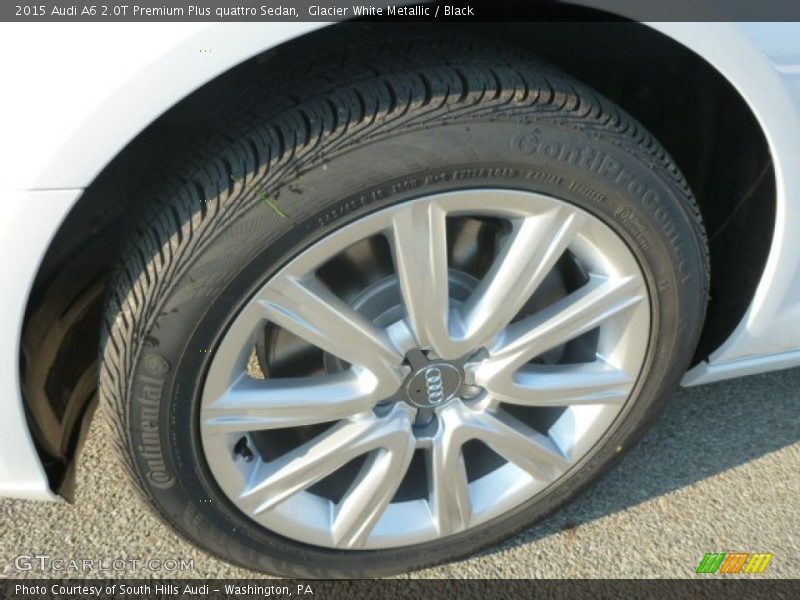 Glacier White Metallic / Black 2015 Audi A6 2.0T Premium Plus quattro Sedan