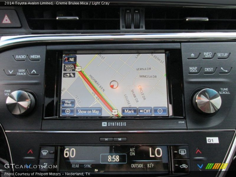 Creme Brulee Mica / Light Gray 2014 Toyota Avalon Limited