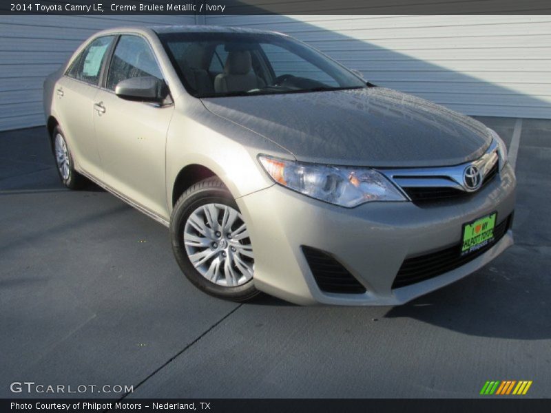 Creme Brulee Metallic / Ivory 2014 Toyota Camry LE
