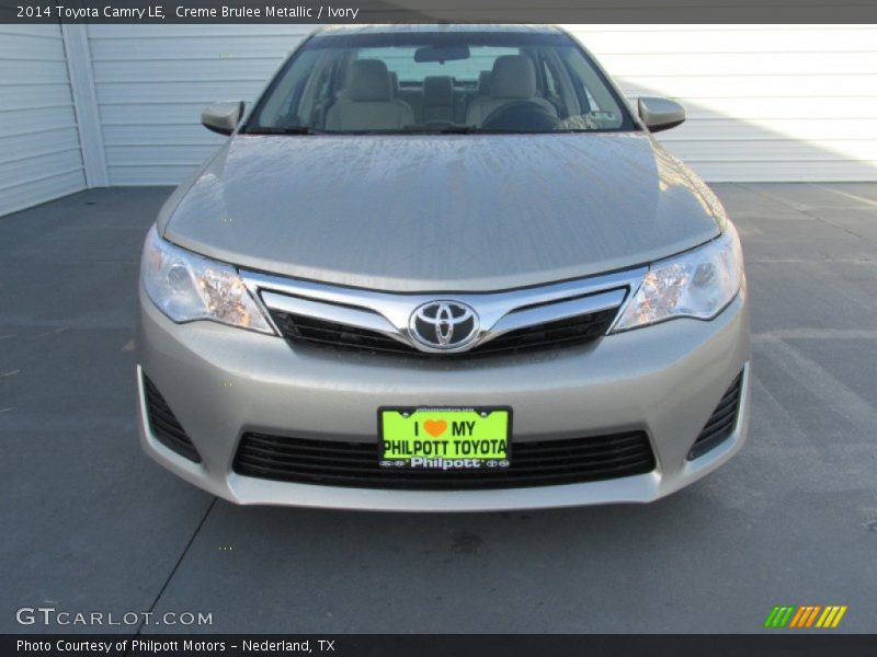Creme Brulee Metallic / Ivory 2014 Toyota Camry LE