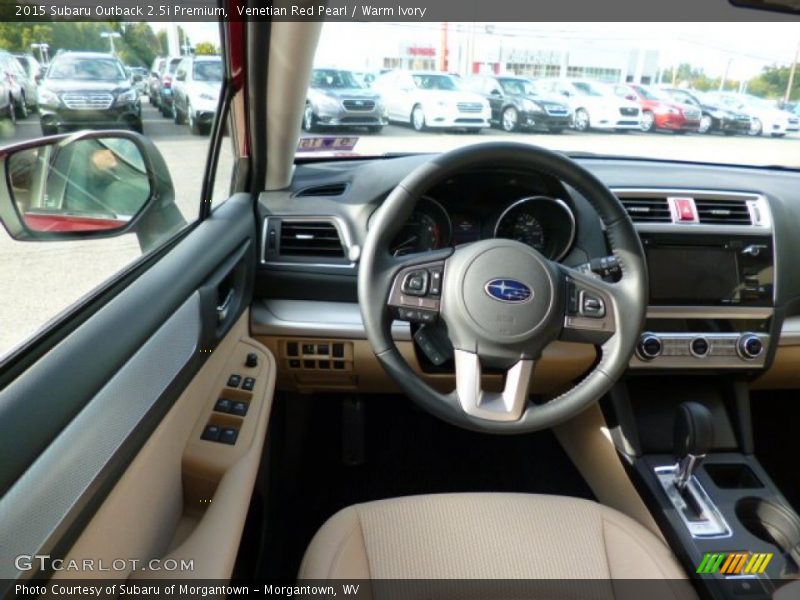 Venetian Red Pearl / Warm Ivory 2015 Subaru Outback 2.5i Premium