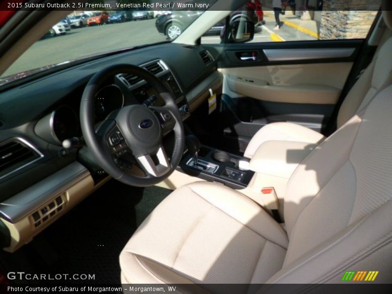 Venetian Red Pearl / Warm Ivory 2015 Subaru Outback 2.5i Premium