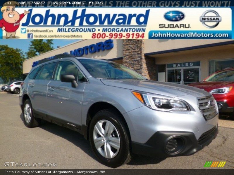 Ice Silver Metallic / Slate Black 2015 Subaru Outback 2.5i