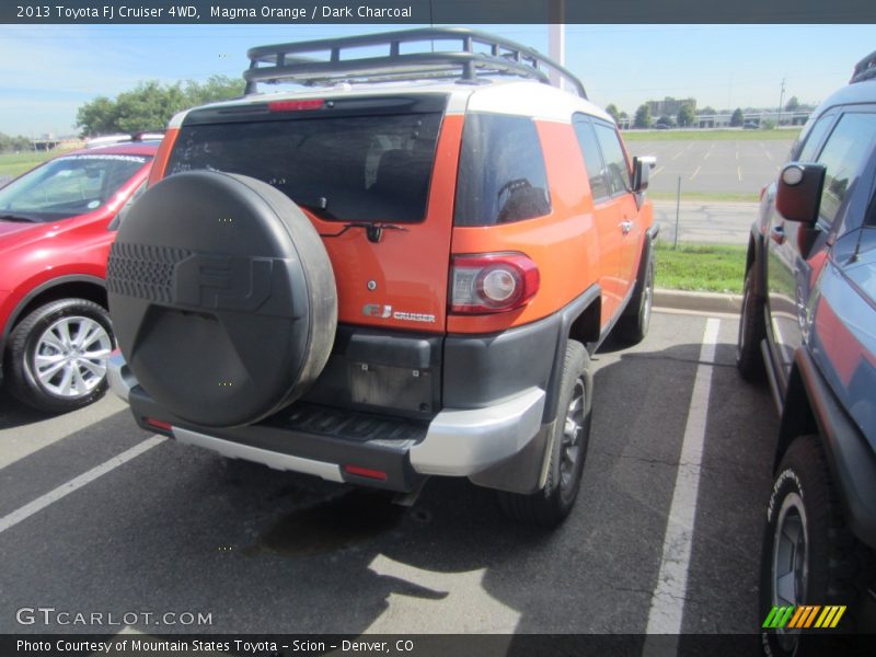 Magma Orange / Dark Charcoal 2013 Toyota FJ Cruiser 4WD