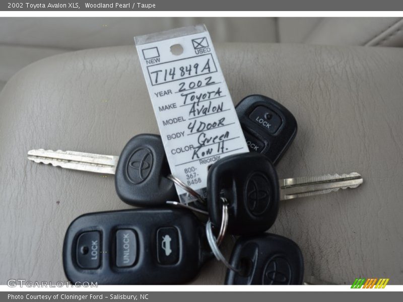 Keys of 2002 Avalon XLS