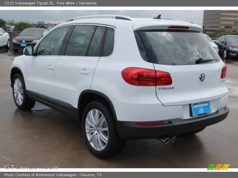 Pure White / Sandstone 2015 Volkswagen Tiguan SE