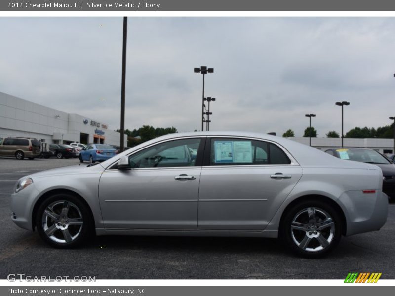 Silver Ice Metallic / Ebony 2012 Chevrolet Malibu LT