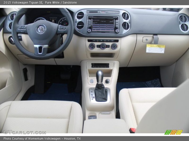 Pure White / Sandstone 2015 Volkswagen Tiguan SE