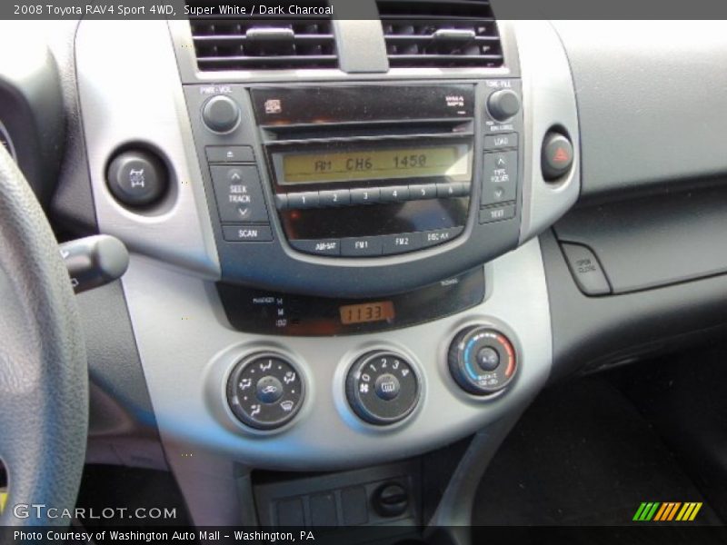 Super White / Dark Charcoal 2008 Toyota RAV4 Sport 4WD