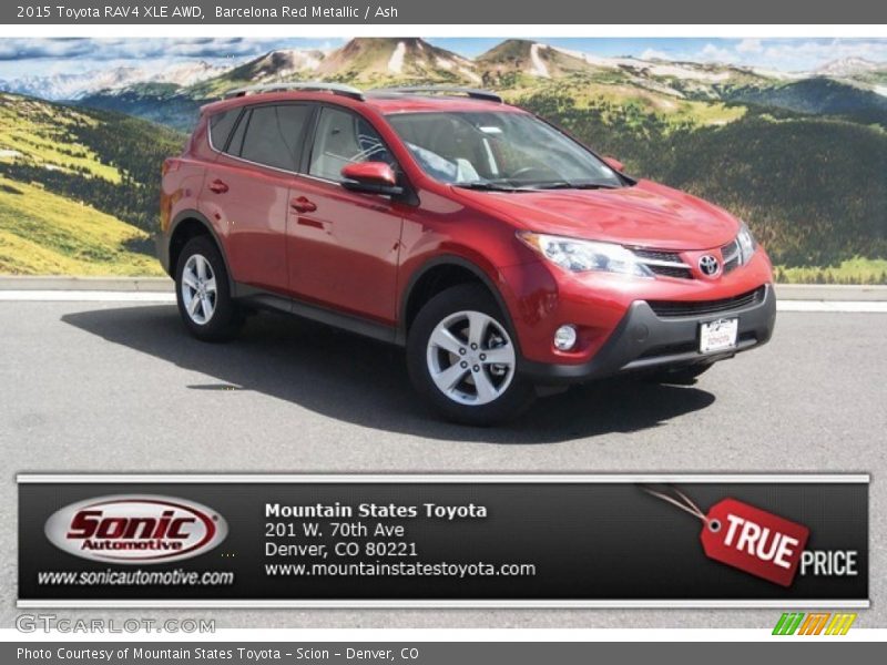 Barcelona Red Metallic / Ash 2015 Toyota RAV4 XLE AWD