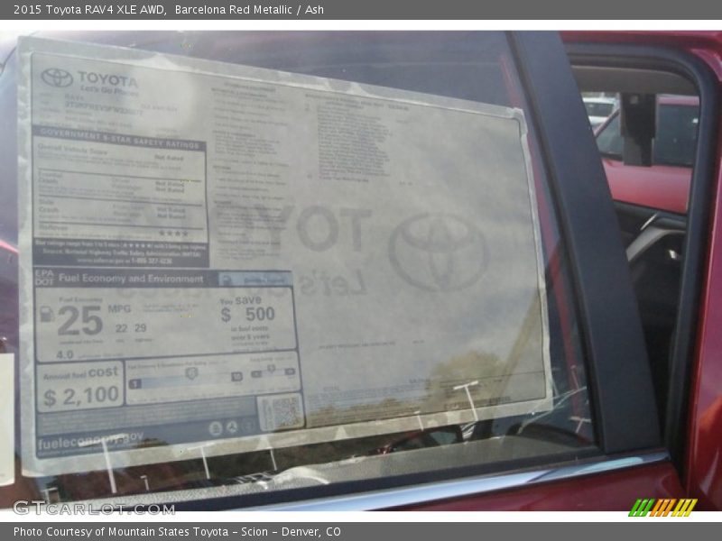 Barcelona Red Metallic / Ash 2015 Toyota RAV4 XLE AWD