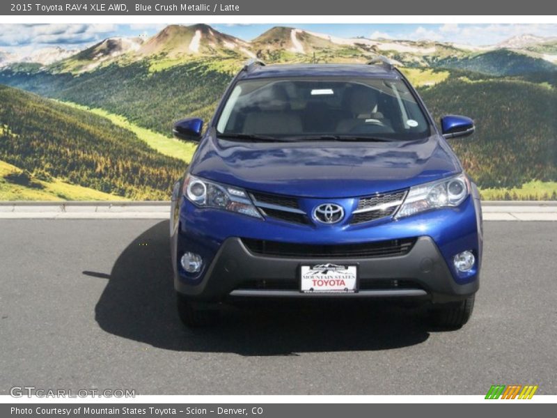 Blue Crush Metallic / Latte 2015 Toyota RAV4 XLE AWD