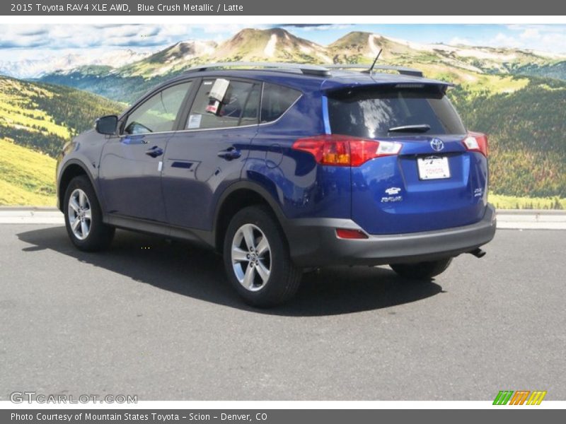Blue Crush Metallic / Latte 2015 Toyota RAV4 XLE AWD