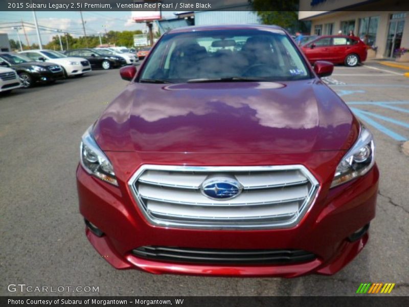 Venetian Red Pearl / Slate Black 2015 Subaru Legacy 2.5i Premium