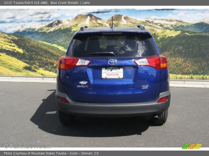 Blue Crush Metallic / Latte 2015 Toyota RAV4 XLE AWD