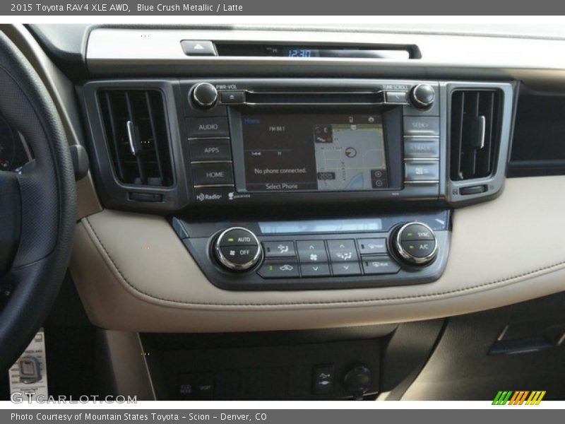 Blue Crush Metallic / Latte 2015 Toyota RAV4 XLE AWD