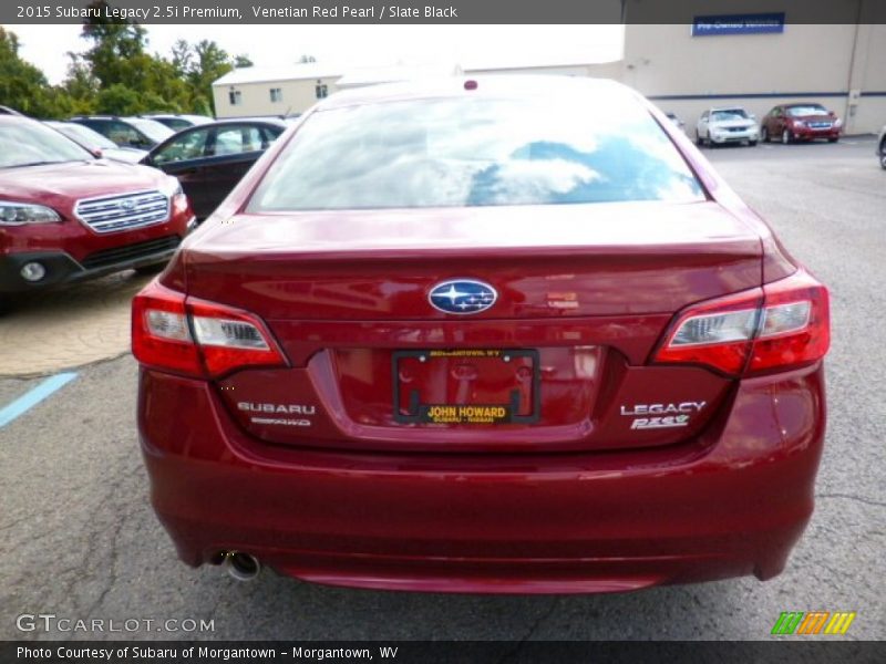 Venetian Red Pearl / Slate Black 2015 Subaru Legacy 2.5i Premium