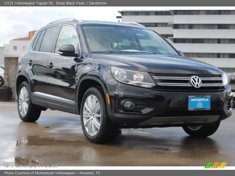 Deep Black Pearl / Sandstone 2015 Volkswagen Tiguan SE