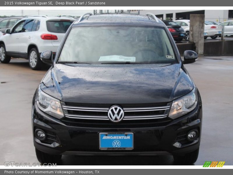 Deep Black Pearl / Sandstone 2015 Volkswagen Tiguan SE