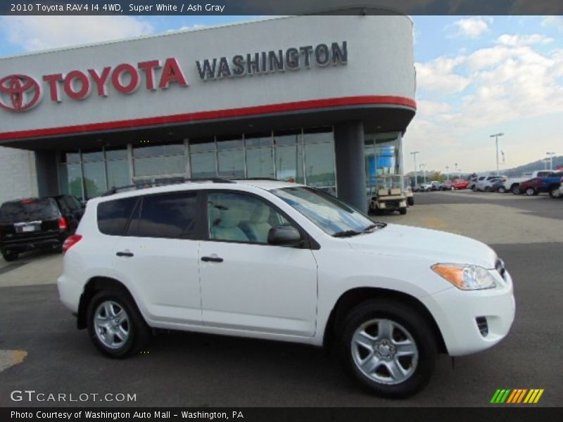 Super White / Ash Gray 2010 Toyota RAV4 I4 4WD