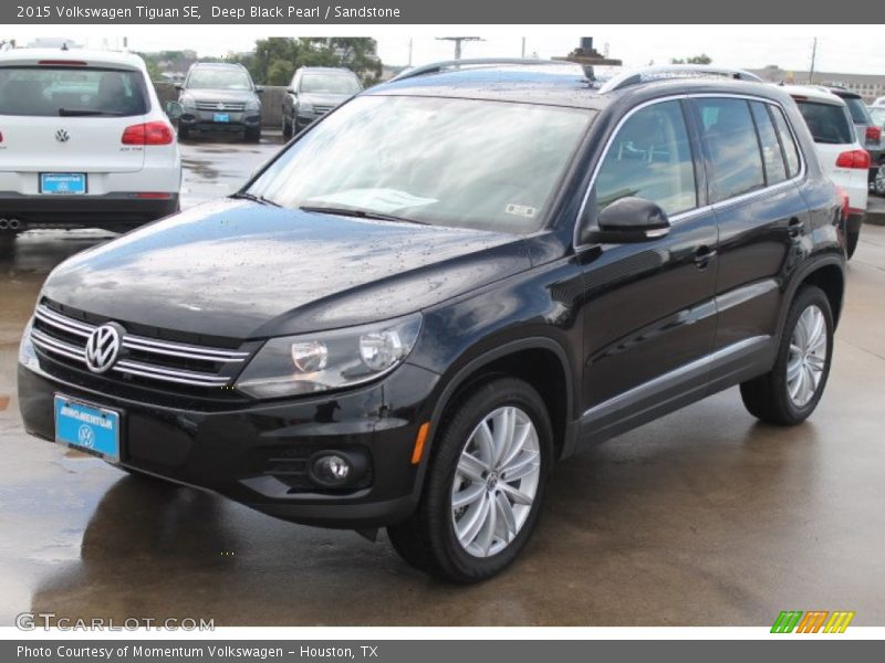 Deep Black Pearl / Sandstone 2015 Volkswagen Tiguan SE