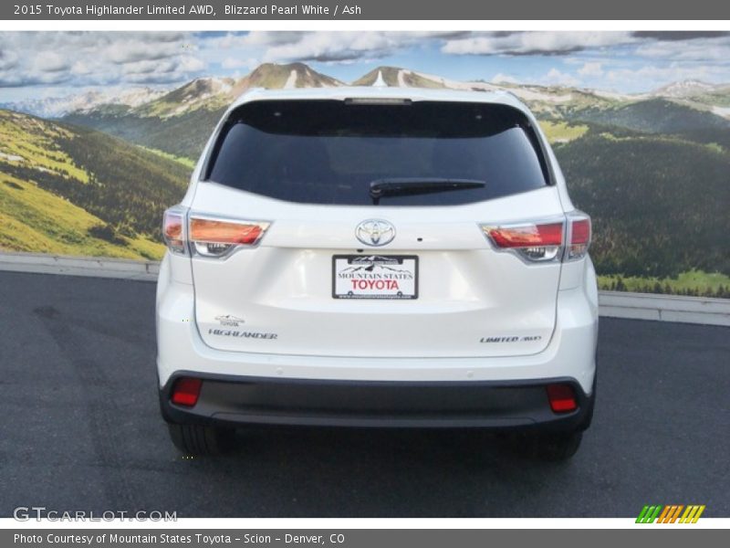Blizzard Pearl White / Ash 2015 Toyota Highlander Limited AWD