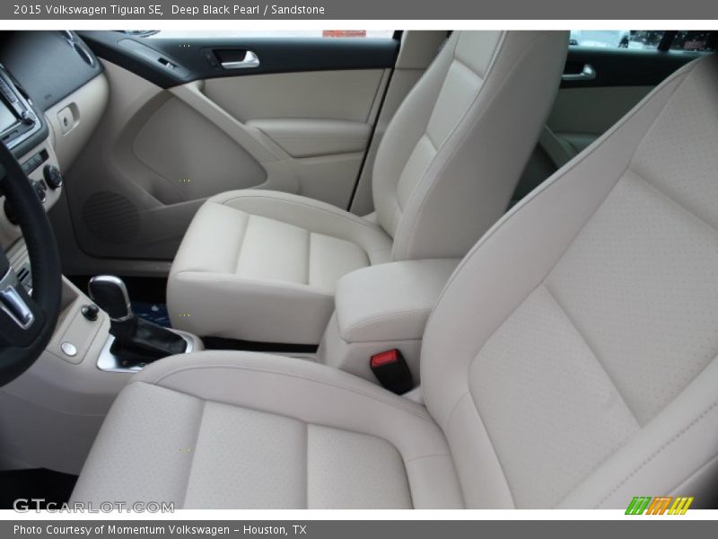 Deep Black Pearl / Sandstone 2015 Volkswagen Tiguan SE