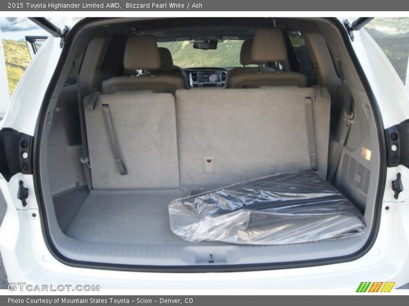 Blizzard Pearl White / Ash 2015 Toyota Highlander Limited AWD