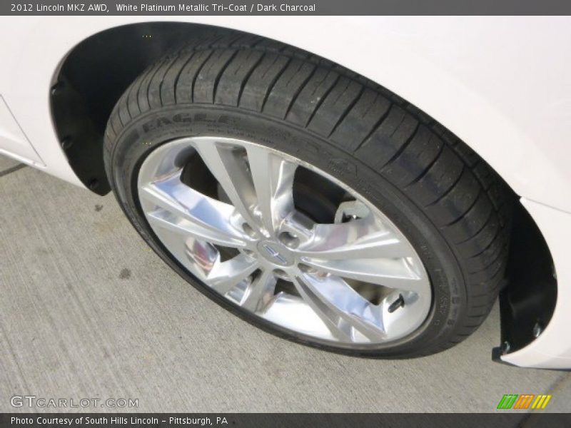 White Platinum Metallic Tri-Coat / Dark Charcoal 2012 Lincoln MKZ AWD