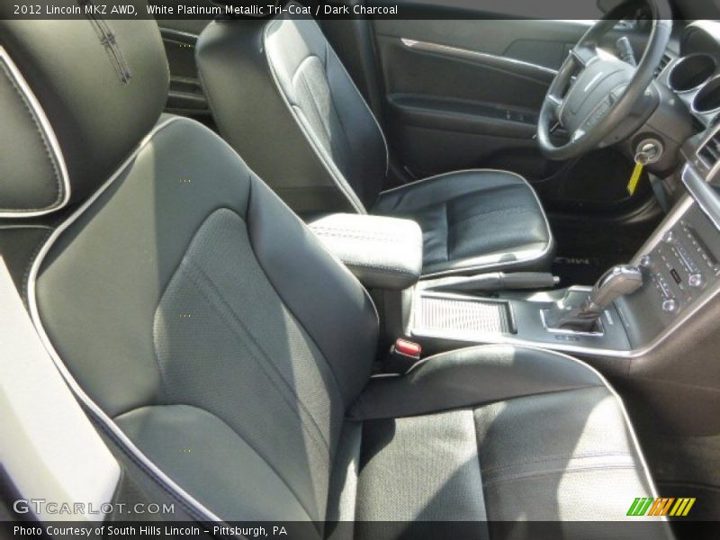 White Platinum Metallic Tri-Coat / Dark Charcoal 2012 Lincoln MKZ AWD
