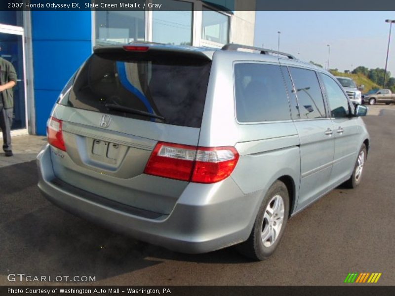 Slate Green Metallic / Gray 2007 Honda Odyssey EX