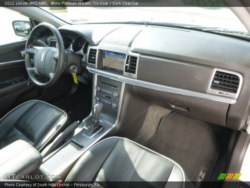 White Platinum Metallic Tri-Coat / Dark Charcoal 2012 Lincoln MKZ AWD