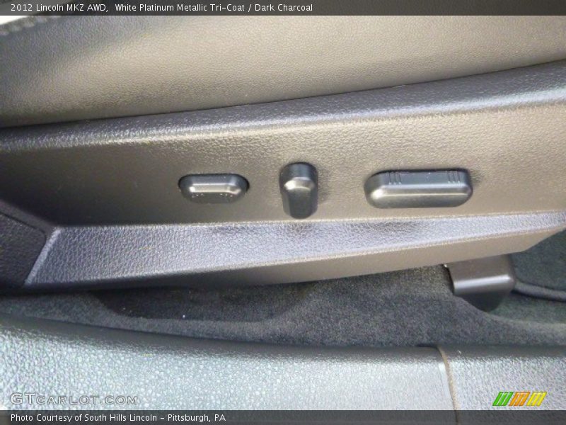 White Platinum Metallic Tri-Coat / Dark Charcoal 2012 Lincoln MKZ AWD