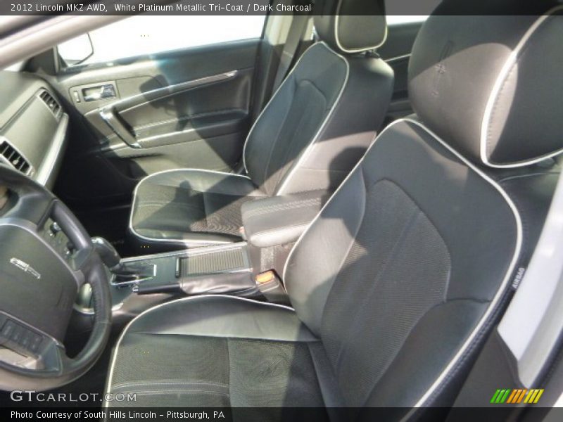 White Platinum Metallic Tri-Coat / Dark Charcoal 2012 Lincoln MKZ AWD