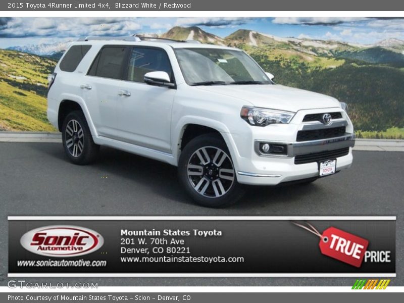 Blizzard White / Redwood 2015 Toyota 4Runner Limited 4x4