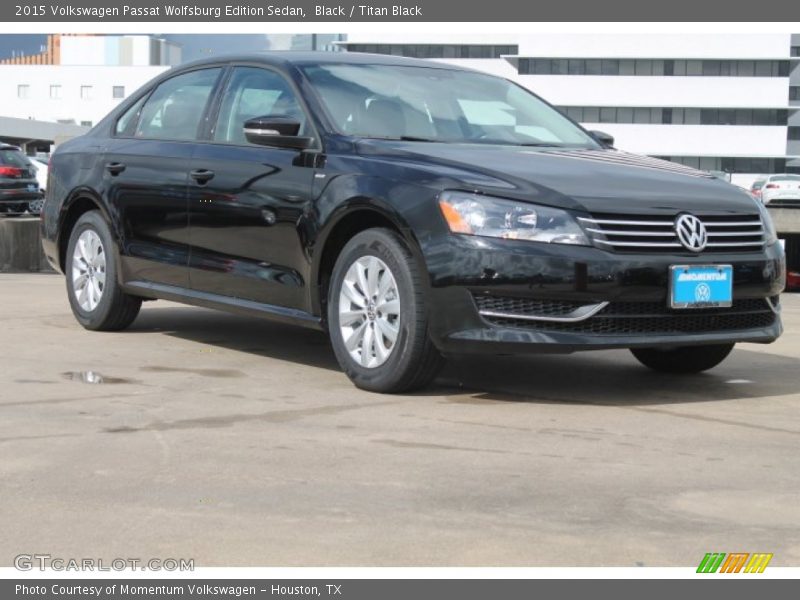 Black / Titan Black 2015 Volkswagen Passat Wolfsburg Edition Sedan