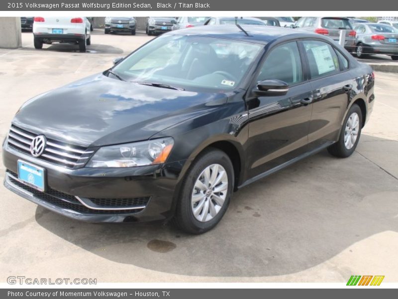 Black / Titan Black 2015 Volkswagen Passat Wolfsburg Edition Sedan