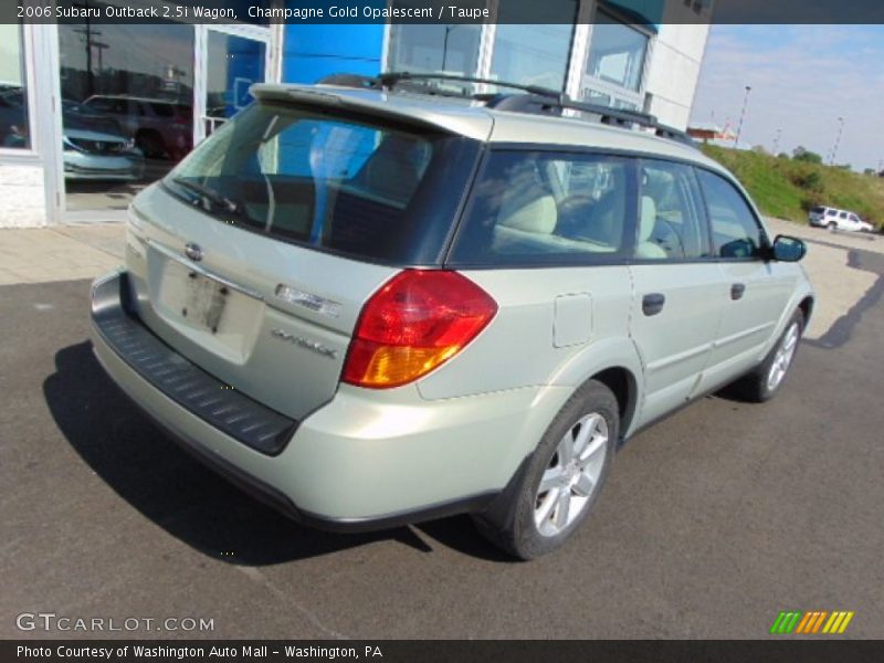 Champagne Gold Opalescent / Taupe 2006 Subaru Outback 2.5i Wagon