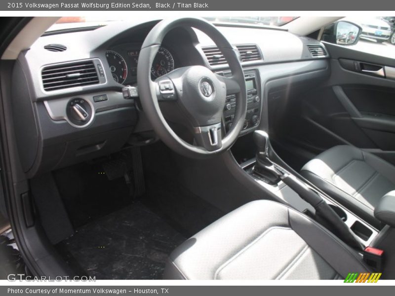 Black / Titan Black 2015 Volkswagen Passat Wolfsburg Edition Sedan