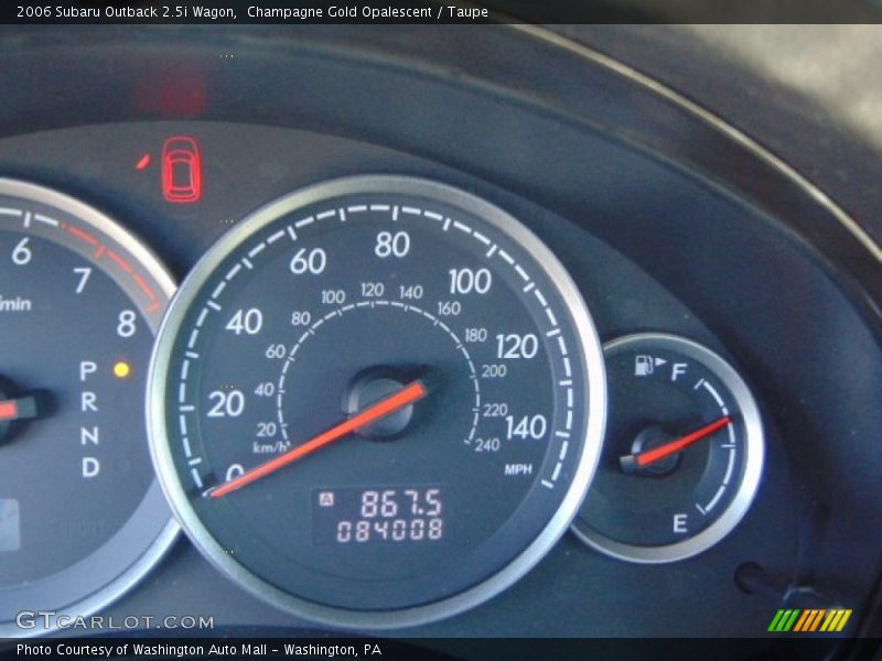 Champagne Gold Opalescent / Taupe 2006 Subaru Outback 2.5i Wagon