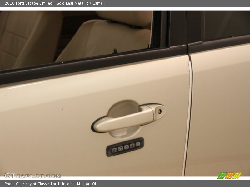 Gold Leaf Metallic / Camel 2010 Ford Escape Limited