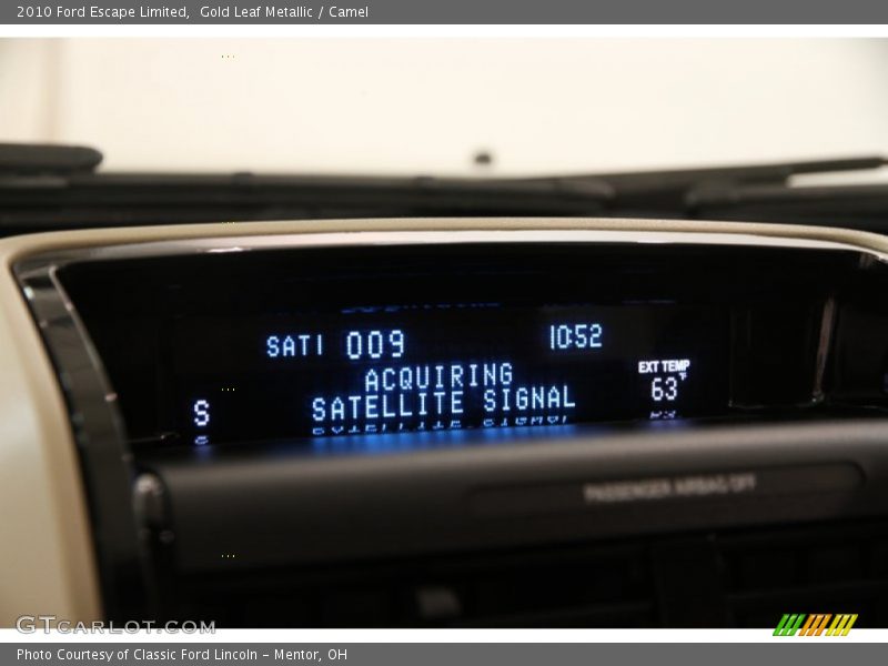 Gold Leaf Metallic / Camel 2010 Ford Escape Limited