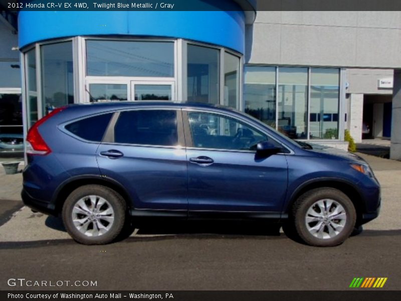 Twilight Blue Metallic / Gray 2012 Honda CR-V EX 4WD
