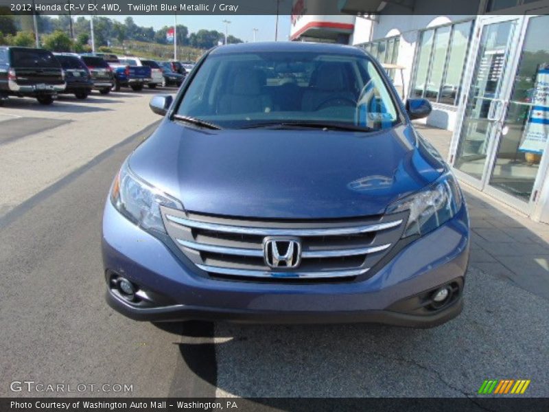 Twilight Blue Metallic / Gray 2012 Honda CR-V EX 4WD